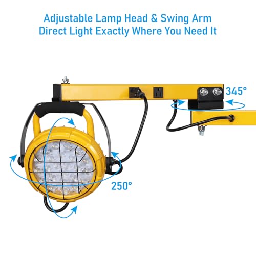 50W 40 Inch Double Swing Arm LED Loading Dock Lights