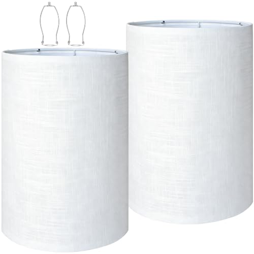 Qvteken Drum Lamp Shades Set of 2 for Table Lamps