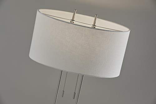 4015 22 Duet 27" Table Lamp (Satin Steel / Table Lamp)