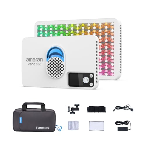 Pano 60c Kit Compact 60W RGBWW Full Color Panel Light APP Control (Pano 60c - White)