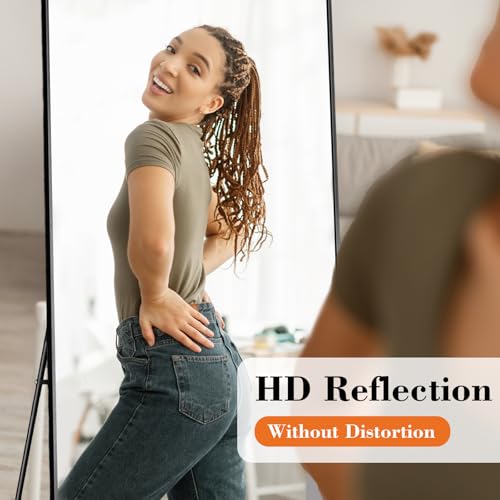 21"x64" Mirror Full Length (Black-rect / 64"L x 21"W)