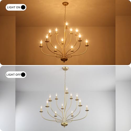 Large Gold Chandelier