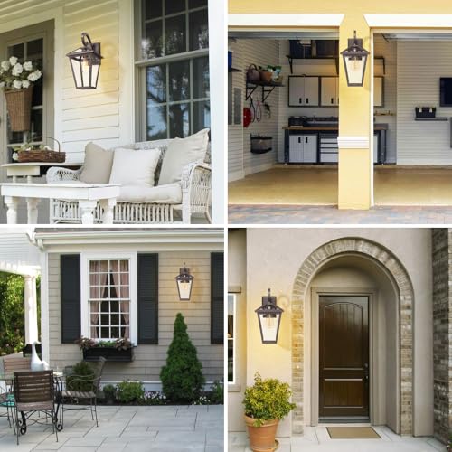 Outdoor Light Fixtures Wall Mount (Oil-Rubbed Bronze-1 PACK / Medium)