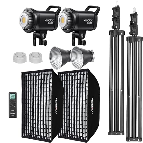2 Packs SL60IID 70W LED Video Light Kit W