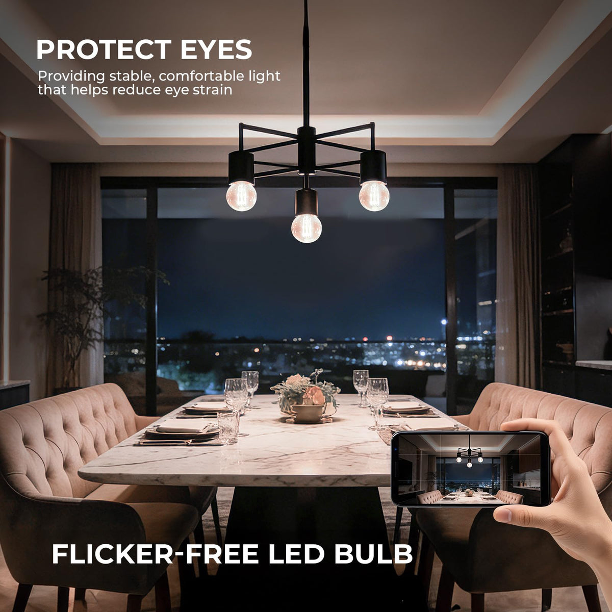 E26 G16.5 Edison Globe LED Bulb (12 Pack / 40w Neutral White)