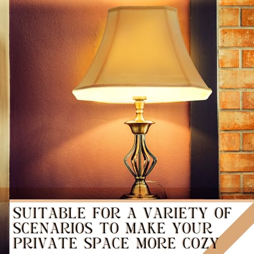 Set of 2 Bell Lamp Shade 6.25"x8" Top 11"x16" Bottom 12" High (6.25" x 8" Top 11" x 16" Bottom 12" High / Beige)