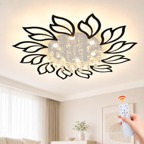 Modern Ceiling Light (Black / 40.7 In)