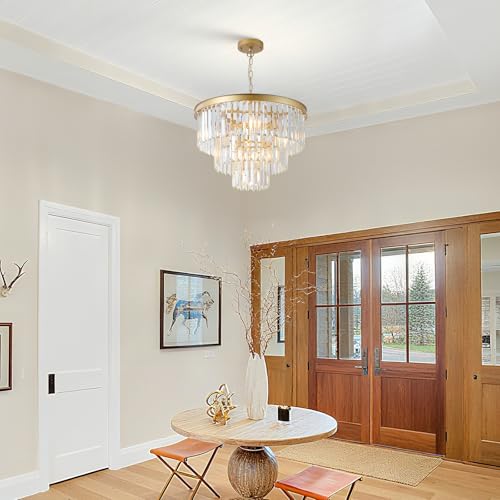 Modern Crystal Chandeliers Luxury Round Chandelier Light Fixture