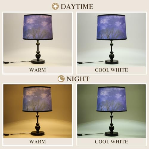 Drum Lamp Shades Set of 2 (Forests-Starry Sky)