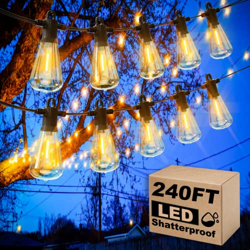 Outdoor Patio String Lights (240FT-Electric)