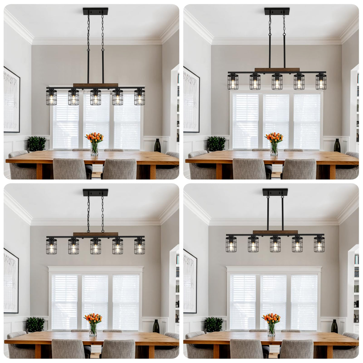 5 Light Farmhouse Kitchen Light Fixture (5-Light)