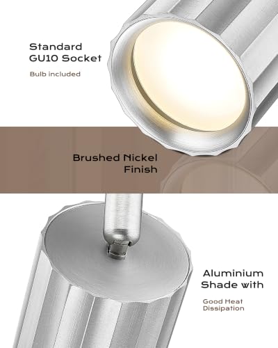 61.4" LED Track Lights Bulbs Included (Sunflower, Brushed Nickel / 61.4", 8-light)