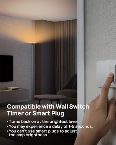 Floor Lamp Modular 71 in Tall Pole Light (Warm light Black)