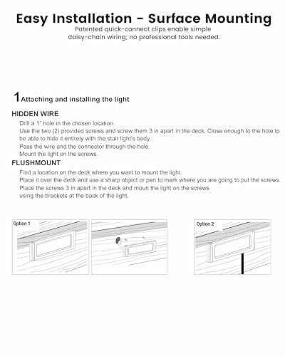 6 Pack 6.5" LED Outdoor Step Lights 3000K Low Voltage Stair Lights (Modern Rectangle / 6 Pack)