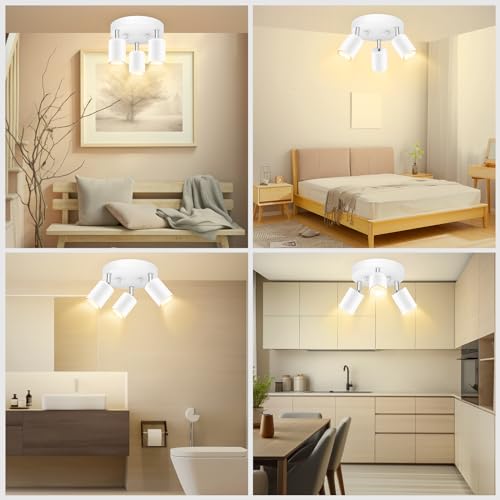 LED 3 Light Track Lighting Kit (White)