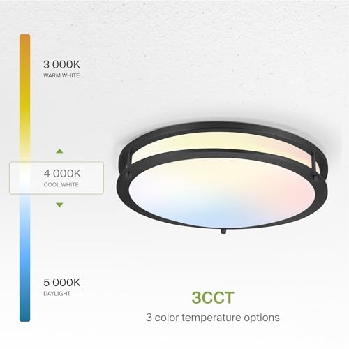 LED 16" Round Flush Mount Lighting (Oil-Rubbed Bronze)