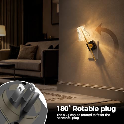 LED Night Lights Plug into Wall (Clear / 2 Pack)