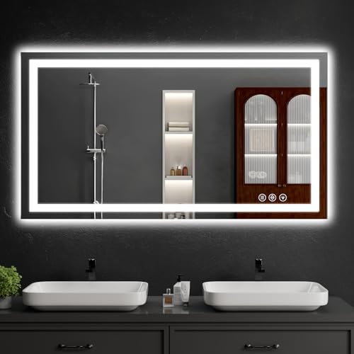 30"x48" LED Bathroom Mirror with Lights (30"L x 48"W)