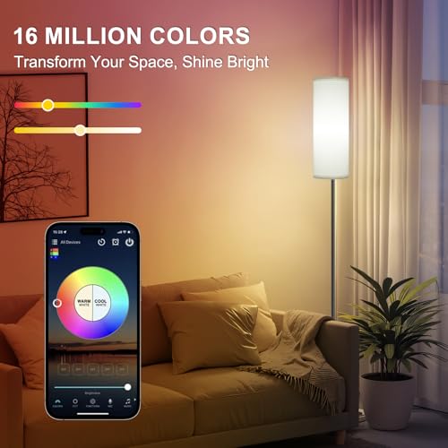 2 Pack Floor Lamps for Living Room (White 2_Pack)