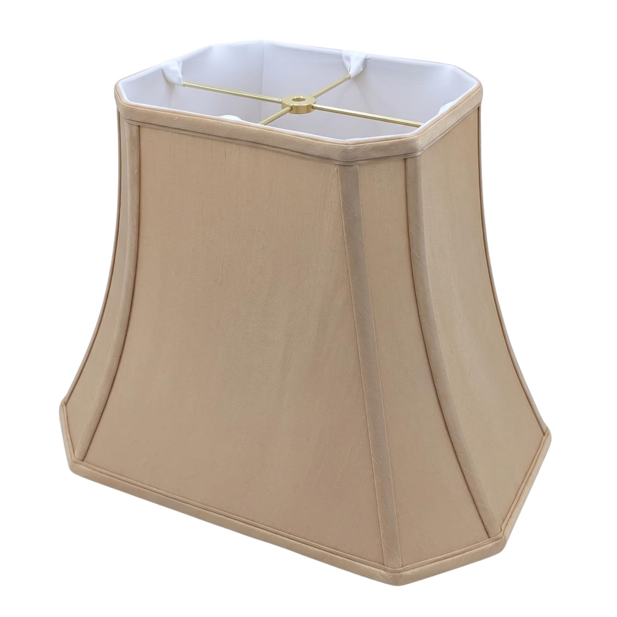 BSO-710-16AGL Rectangle Cut Corner Basic Lamp Shade, (7x9) x (10.25x16) x 12.25, Antique Gold ((7x9) x (10.25x16) x 12.25 / Antique Gold)