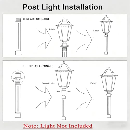 Universal Outdoor Post Light Pole