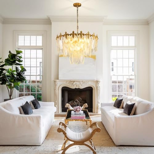 Antique Chandelier 3 (Gold / 23.6 inches)