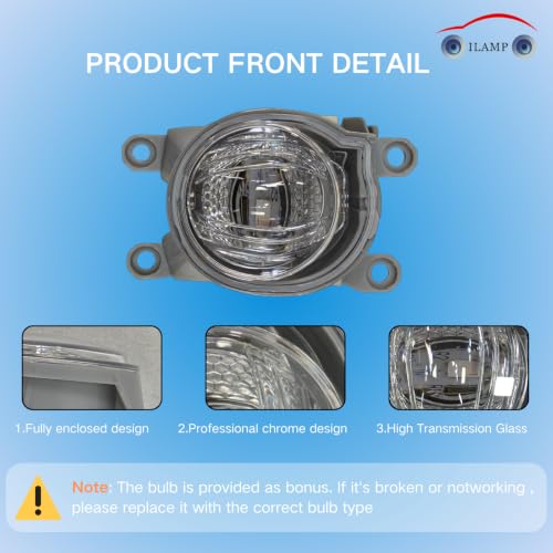 Fog Lights Kit fit for 2026 Toyota RAV4 USA Model (Fit for Rav4 2026)