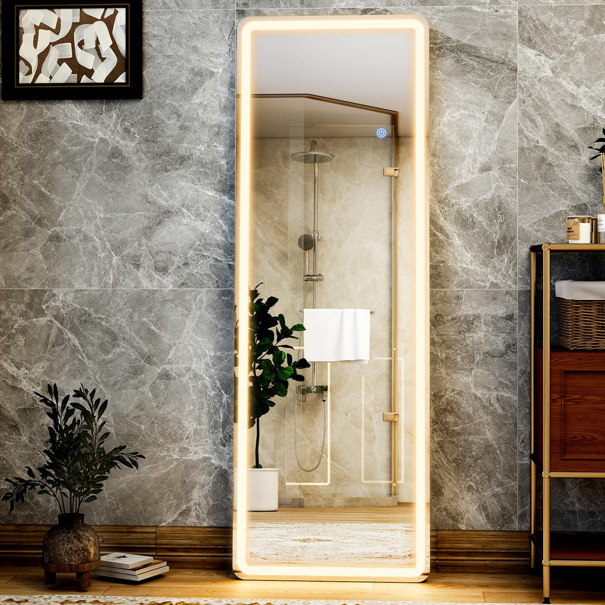 56" x 20" Full Length Mirror (Rectangle / 56"L x 20"W)
