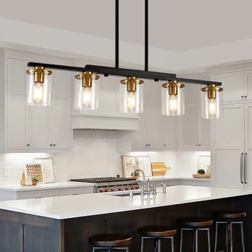 5 Light Dining Room Light Fixture (Brown / 5-Light)