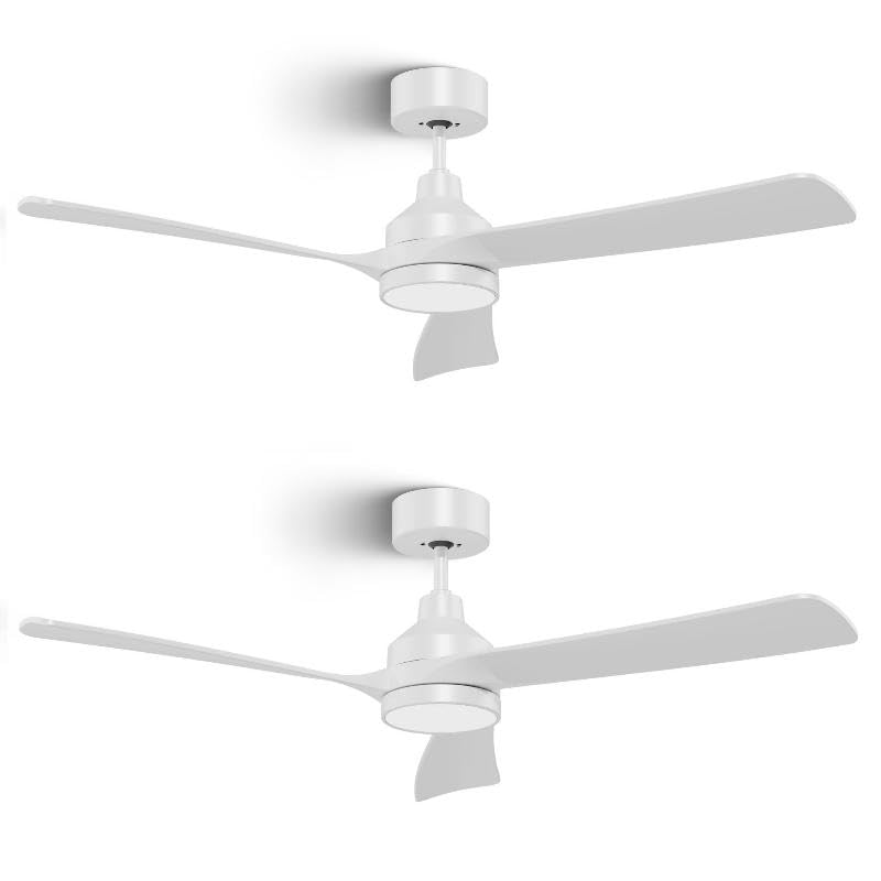 2 Pack 52 Inch Ceiling Fan with Lights (white / 52 Inch)