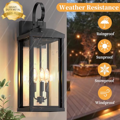 17" Large Outdoor Wall Lights Exterior 2Pack WL211B