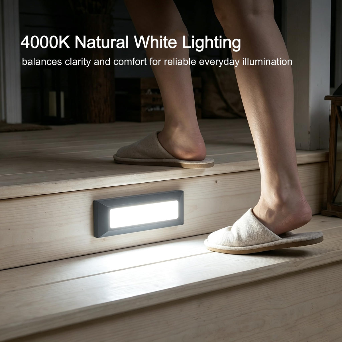 Outdoor LED Step Lights 110V (Natural White-3PCS)