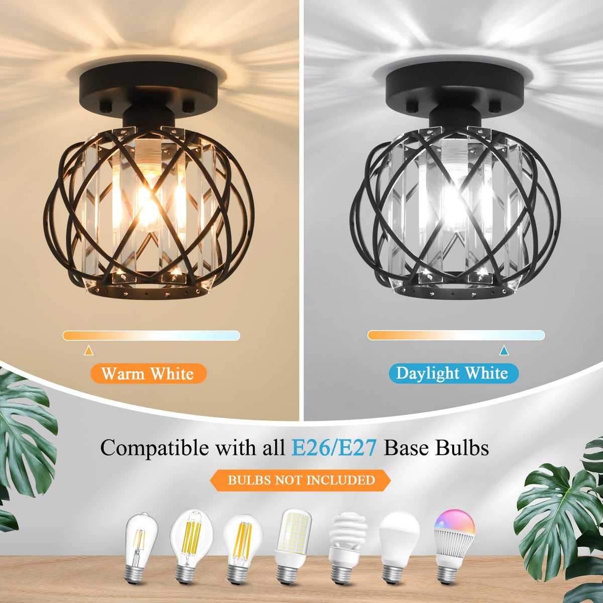 Hallway Ceiling Light fixtures (Black 1)