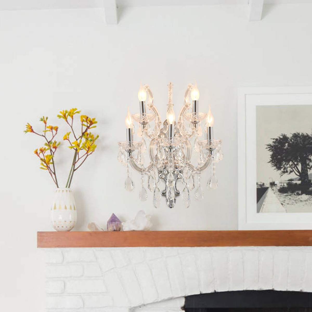 Large Modern Crystal Wall Sconce (YL6035C-5)