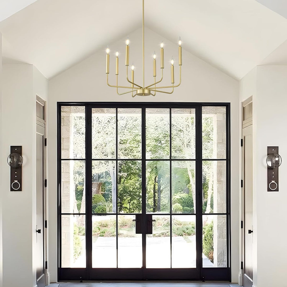 Modern Gold Farmhouse Chandeliers (Gold / 8-Light)