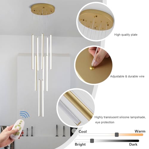 Modern LED High Ceiling Chandelier