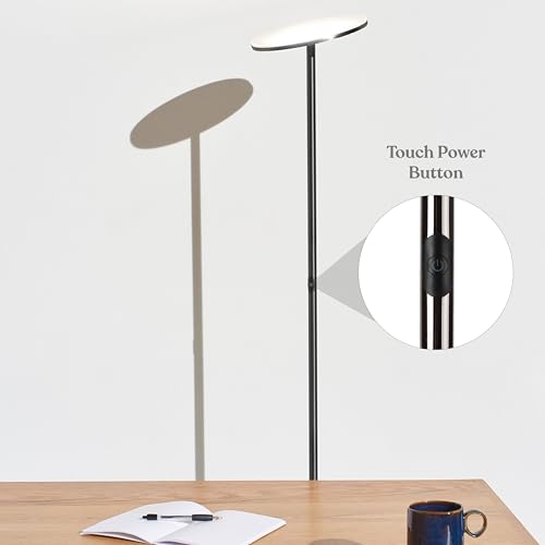 Sky LED Floor lamp (Shiny Gunmetal Black)