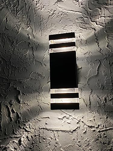 LED Outdoor Light Fixture Wall Lights (2-tier 12.8 Inches)