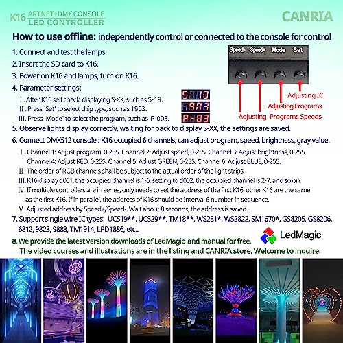 K16 ARTNET+DMX CONSOLE LED CONTROLLER (K16 ARTNET+DMX)