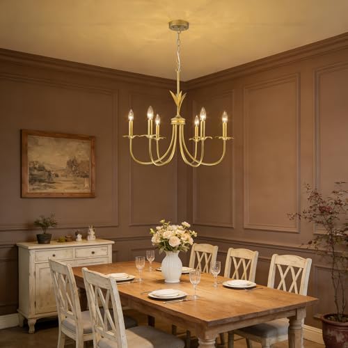 Flower Farmhouse Chandeliers for Dining Room Light Fixture