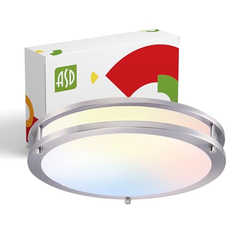 LED 14" Round Flush Mount Lighting (Brushed Nickel)