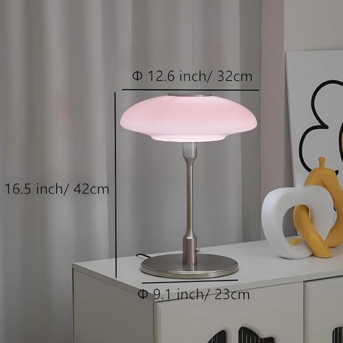 Nordic Medieval Table Lamp (Pink/Chrome, 12.6 Inch)