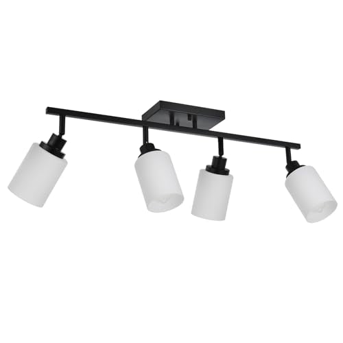 Adjustable Ceiling Spotlight in Black (Black / 4-Lights)