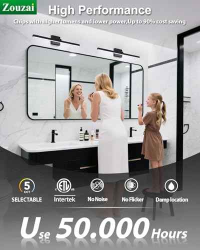 24 inch Modern Bathroom Vanity Lighting Fixtures Over Mirror (24 inch (2nd Gen))