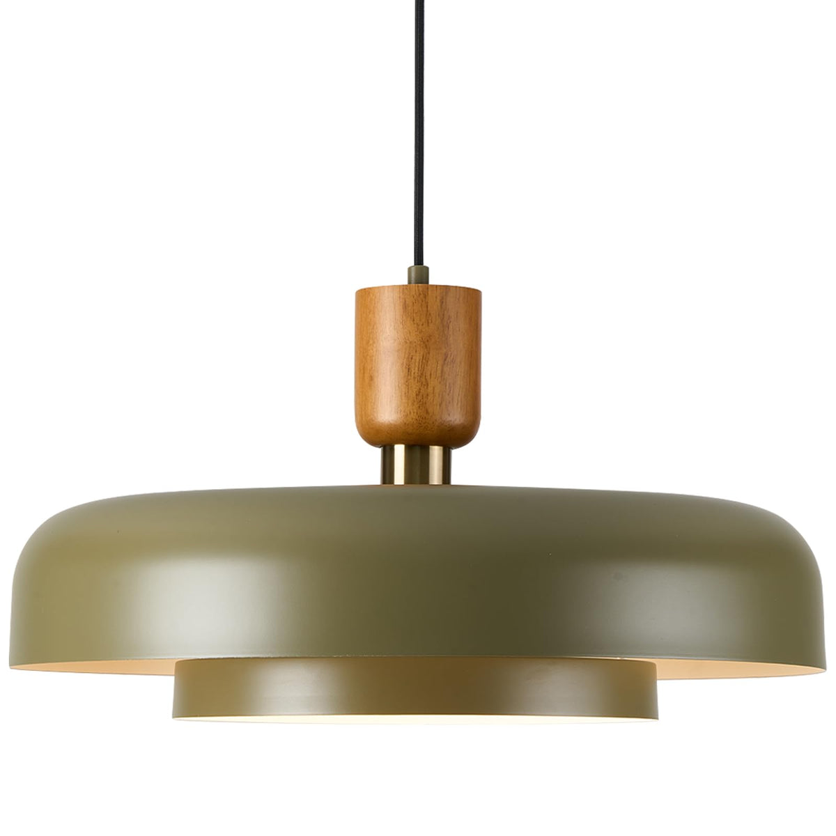 Mid Century Pendant Light 19.68" (Olive Green)