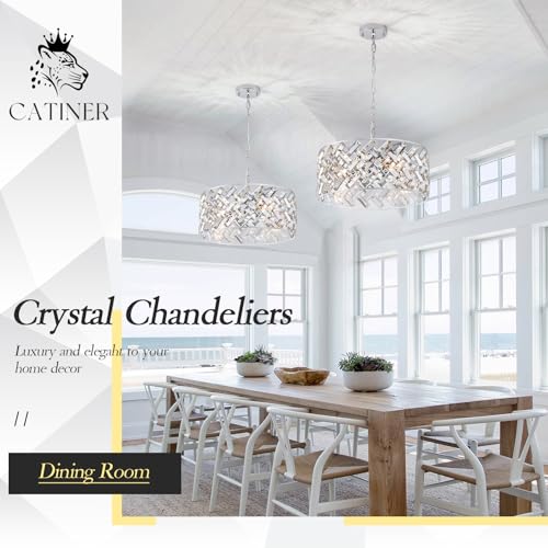 18" Chrome Crystal Chandelier (Large Chrome)