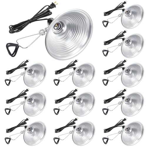 12 Pack Clamp Lamp Light with Aluminum Reflector