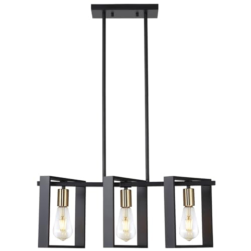 3 Lights Kitchen Island Lighting (Black / 3 Lights A)