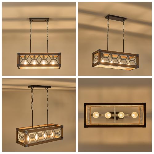 Farmhouse Kitchen Island Lighting 4 (4 Light Diamond)