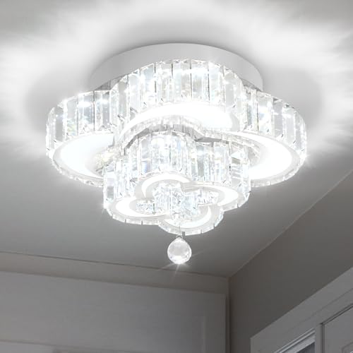 Crystal Ceiling Chandelier Flush Mount Chandelier for Livingroom